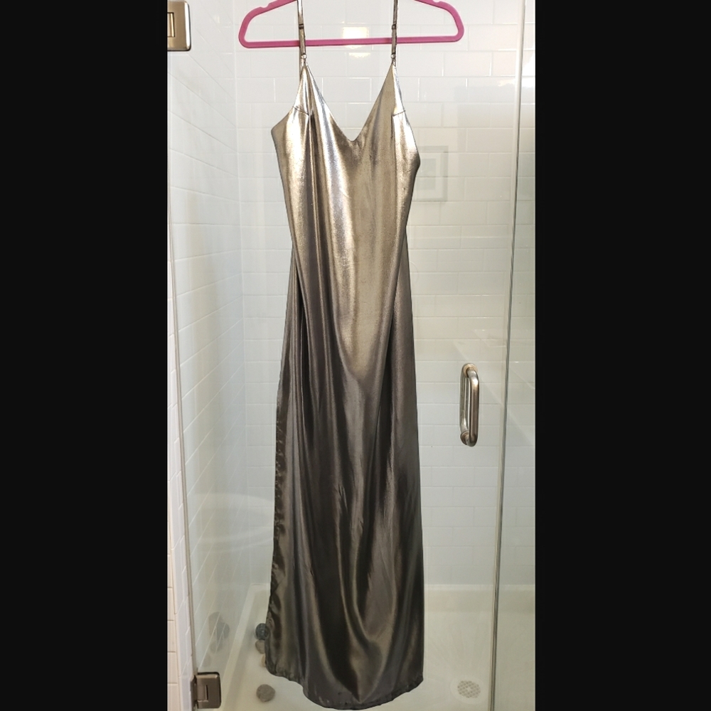 Nasty Gal Perfect Storm Metallic Dress